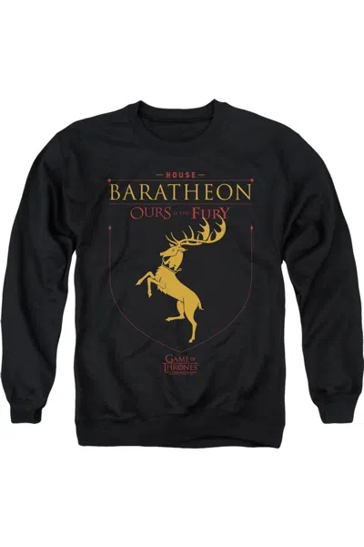 Gildan Game Of Thrones House Baratheon Sigil Adult Crewneck Sweatshirt In Black