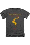 Gildan Game Of Thrones House Baratheon Sigil Adult Heather Tee / T-shirt In Black