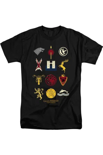 Gildan Game Of Thrones House Sigils Short Sleeve Adult Tall Tee / T-shirt In Black