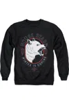 Gildan Game Of Thrones House Stark Winter Is Coming Adult Crewneck Sweatshirt In Black