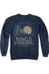 Gildan Game Of Thrones Kings Landing Adult Crewneck Sweatshirt In Blue