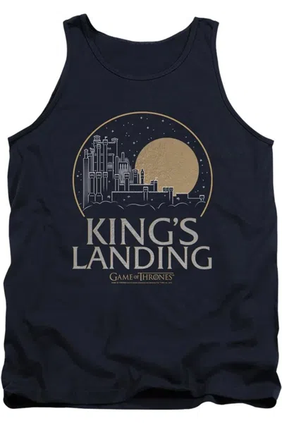 Gildan Game Of Thrones Kings Landing Adult Tank Top In Blue