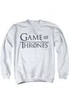 Gildan Game Of Thrones Logo 2 Adult Crewneck Sweatshirt In White