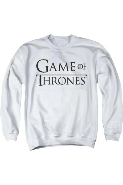 Gildan Game Of Thrones Logo 2 Adult Crewneck Sweatshirt In White
