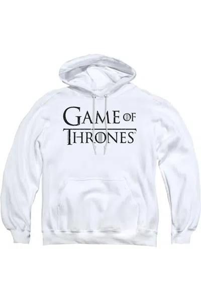 Gildan Game Of Thrones Logo 2 Adult Pull Over Hoodie / Hooded Sweatshirt In White