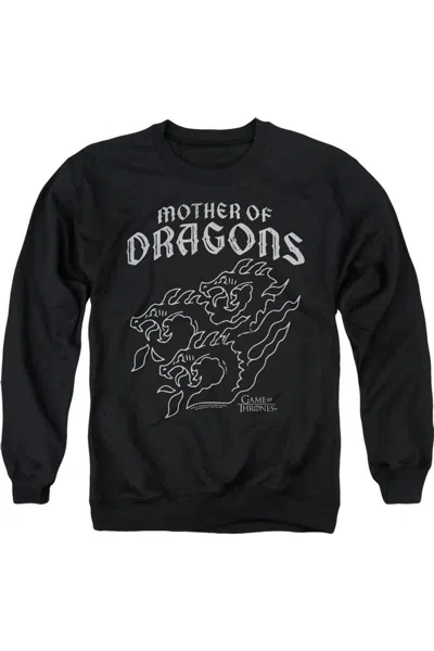 Gildan Game Of Thrones Mother Of Dragons Adult Crewneck Sweatshirt In Black