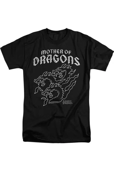 Gildan Game Of Thrones Mother Of Dragons Short Sleeve Adult Tall Tee / T-shirt In Black