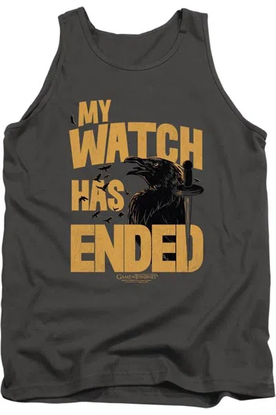 Gildan Game Of Thrones My Watch Has Ended Adult Tank Top In Pink