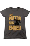 Gildan Game Of Thrones My Watch Has Ended Short Sleeve Women´s Tee / T-shirt In Pink