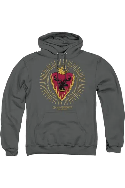 Gildan Game Of Thrones Stannis Baratheon Burst Sigils Adult Pull Over Hoodie / Hooded Sweatshirt In Pink
