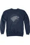 Gildan Game Of Thrones Stark Burst Sigils Adult Crewneck Sweatshirt In Blue