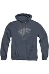 Gildan Game Of Thrones Stark Burst Sigils Adult Heather Hoodie / Hooded Sweatshirt In Blue