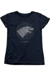 Gildan Game Of Thrones Stark Burst Sigils Short Sleeve Women´s Tee / T-shirt In Blue