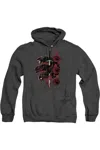 Gildan Game Of Thrones Targaryen Dragons Adult Heather Hoodie / Hooded Sweatshirt In Black