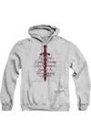 Gildan Game Of Thrones The Mind Needs Books Adult Pull Over Hoodie / Hooded Sweatshirt In Multi