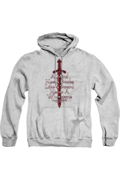 Gildan Game Of Thrones The Mind Needs Books Adult Pull Over Hoodie / Hooded Sweatshirt In Multi