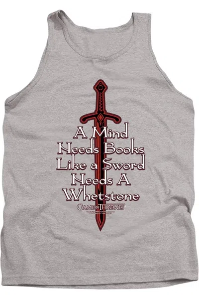 Gildan Game Of Thrones The Mind Needs Books Adult Tank Top In Multi