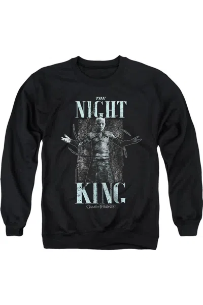 Gildan Game Of Thrones The Night King Adult Crewneck Sweatshirt In Black