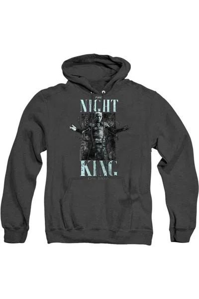 Gildan Game Of Thrones The Night King Adult Heather Hoodie / Hooded Sweatshirt In Black