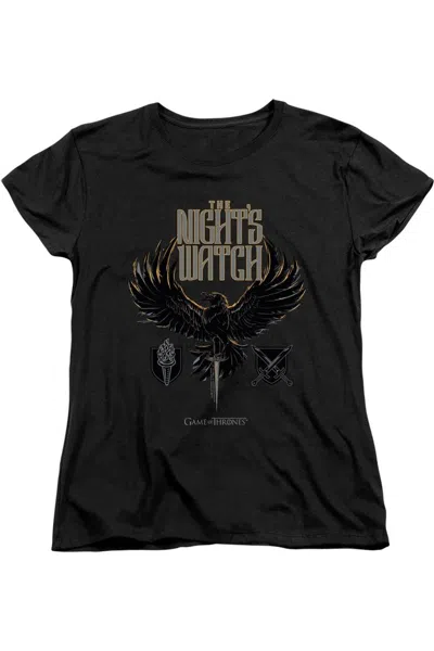 Gildan Game Of Thrones The Nights Watch Short Sleeve Women´s Tee / T-shirt In Black