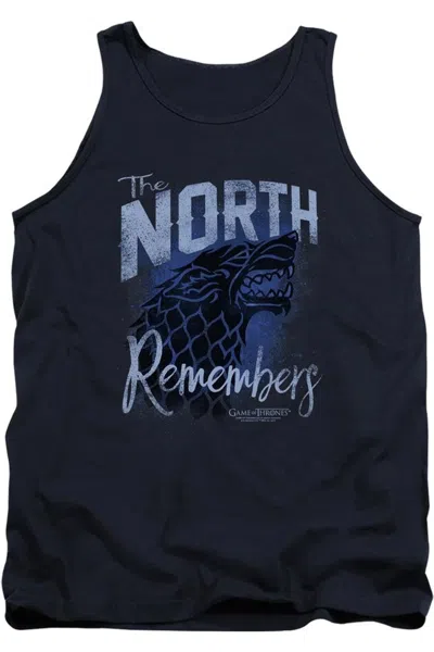Gildan Game Of Thrones The North Remembers Adult Tank Top In Blue