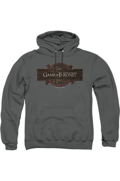 Gildan Game Of Thrones Title Sequence Logo Adult Pull Over Hoodie / Hooded Sweatshirt In Pink