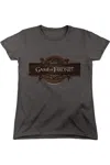 Gildan Game Of Thrones Title Sequence Logo Short Sleeve Women´s Tee / T-shirt In Pink