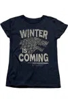 Gildan Game Of Thrones Winter Is Coming Short Sleeve Women´s Tee / T-shirt In Blue