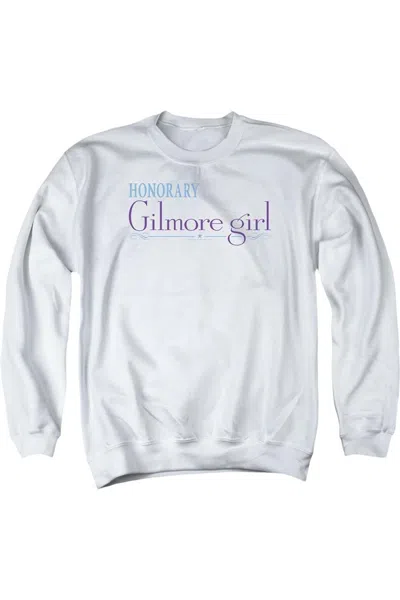 Gildan Gilmore Girls Honorary Gilmore Girl Adult Crewneck Sweatshirt In White