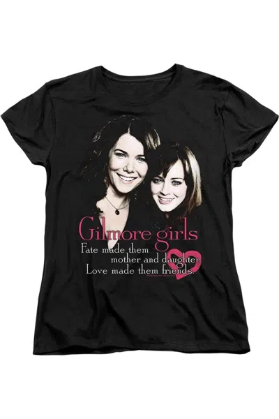 Gildan Gilmore Girls Title Short Sleeve Womens Tee / T-shirt In Black