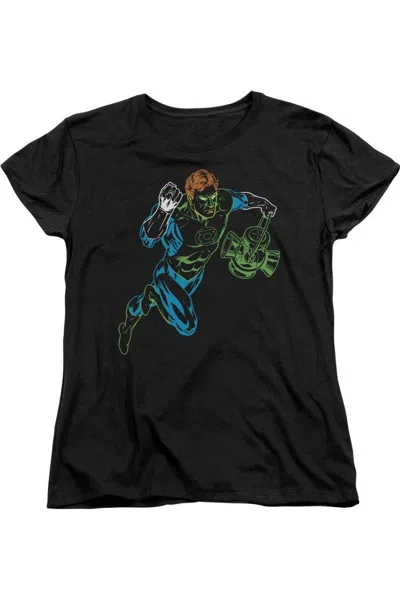Gildan Gl Neon Lantern Short Sleeve Womens Tee / T-shirt In Black