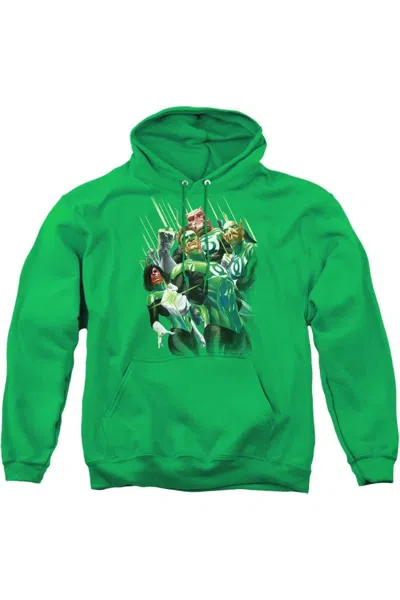 Gildan Gl Power Of The Rings Adult Pull Over Hoodie / Hooded Sweatshirt In Green