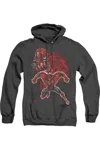 Gildan Green Lantern Atrocitus Adult Heather Hoodie / Hooded Sweatshirt In Black