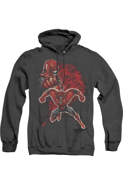 Gildan Green Lantern Atrocitus Adult Heather Hoodie / Hooded Sweatshirt In Black