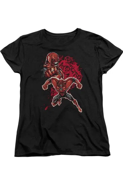 Gildan Green Lantern Atrocitus Short Sleeve Womens Tee / T-shirt In Black