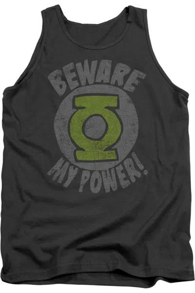 Gildan Green Lantern Beware Adult Tank Top In Pink