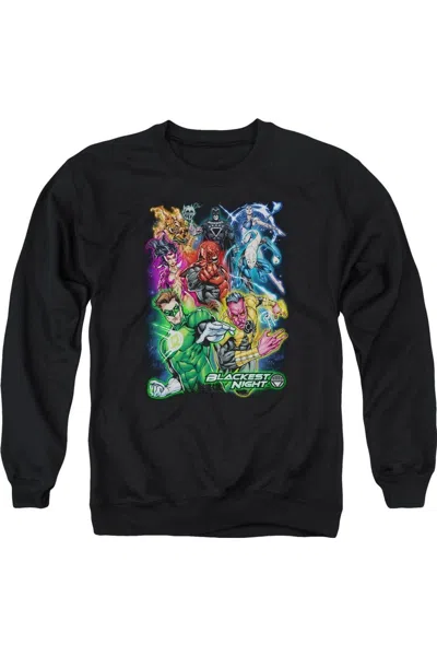 Gildan Green Lantern Blackest Group Adult Crewneck Sweatshirt