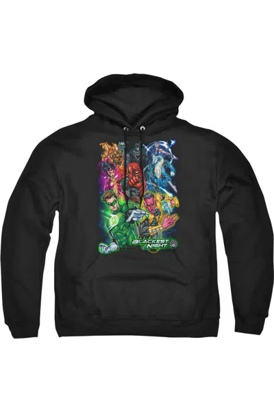 Gildan Green Lantern Blackest Group Adult Pull Over Hoodie / Hooded Sweatshirt