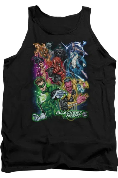 Gildan Green Lantern Blackest Group Adult Tank Top