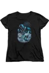 Gildan Green Lantern Blackhand Short Sleeve Womens Tee / T-shirt In Black