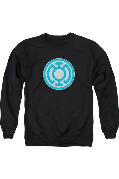 Gildan Green Lantern Blue Symbol Adult Crewneck Sweatshirt In Black