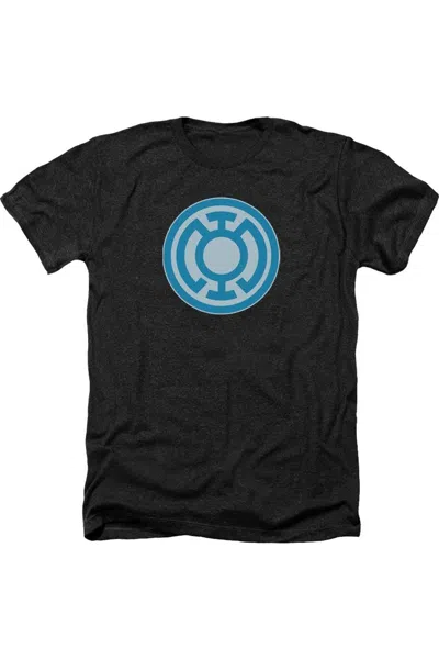 Gildan Green Lantern Blue Symbol Adult Heather Tee / T-shirt In Black