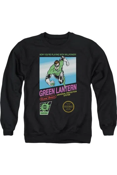 Gildan Green Lantern Box Art Adult Crewneck Sweatshirt In Black