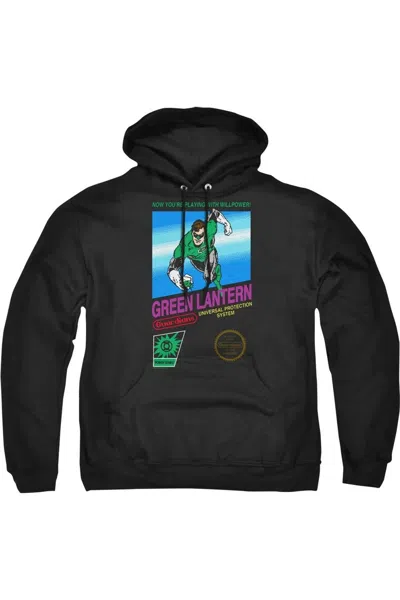 Gildan Green Lantern Box Art Adult Pull Over Hoodie / Hooded Sweatshirt In Black