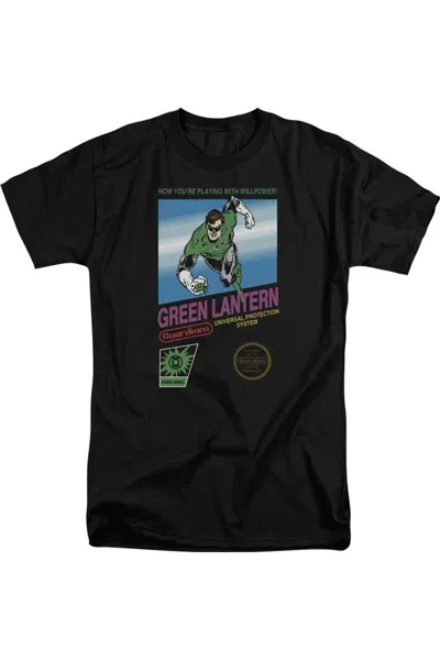 Gildan Green Lantern Box Art Short Sleeve Adult Tall Tee / T-shirt In Black