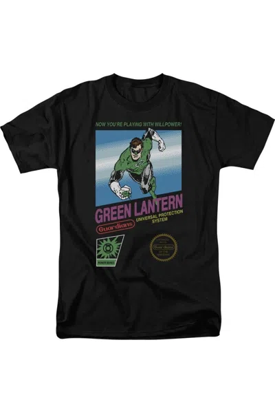 Gildan Green Lantern Box Art Short Sleeve Adult Tee / T-shirt In Black
