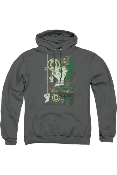 Gildan Green Lantern Core Strength Adult Pull Over Hoodie / Hooded Sweatshirt In Pink