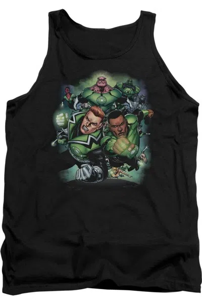 Gildan Green Lantern Corps #1 Adult Tank Top In Black