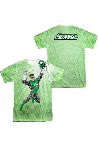 Gildan Green Lantern Dynamic (front/back Print) Short Sleeve Adult 100% Poly Crew Tee / T-shirt In Multi