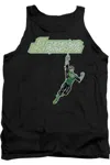Gildan Green Lantern Energy Construct Logo Adult Tank Top In Black